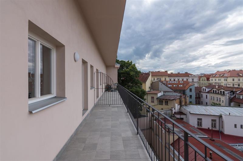 Apartment 3 + kk, 75m² terrace 15 m2 in Prague 4 Nusle project, Mečislavova
