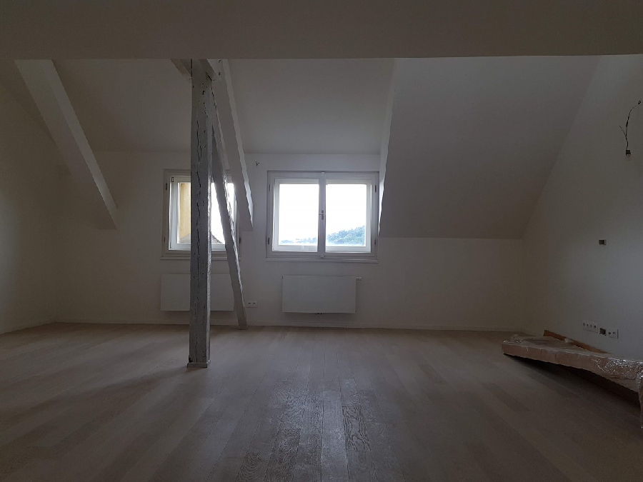 Prodej půdního bytu 166m2,2x terasa celkem 45m2 s výhledem na Prahu, řeku a Pražský hrad