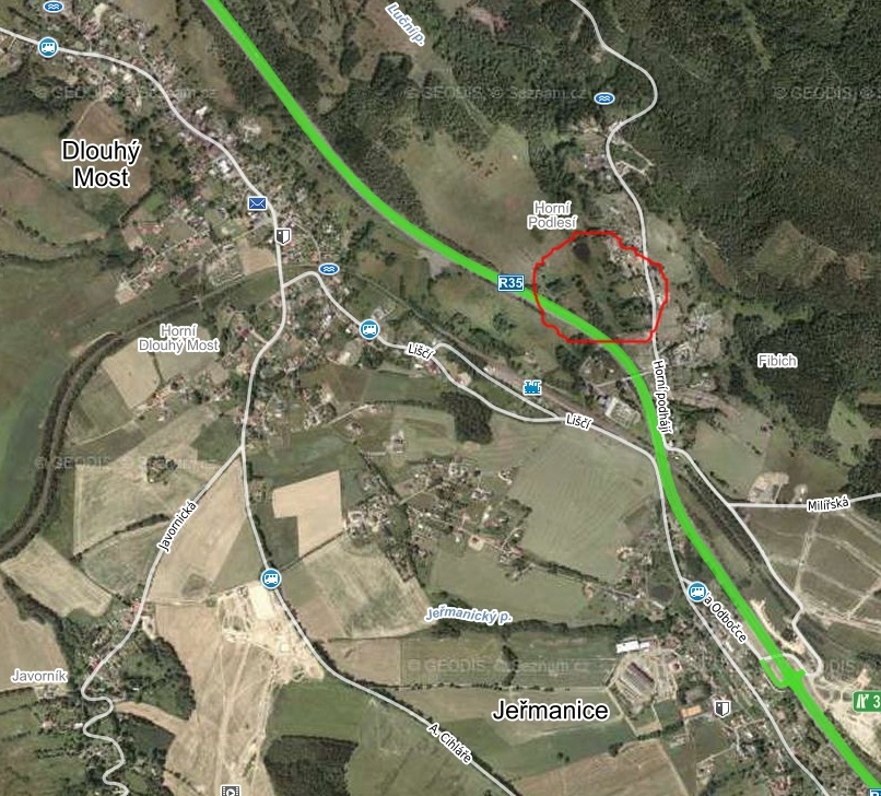 Prodej pozemku 4022m2 Dlouhý Most u Liberce
