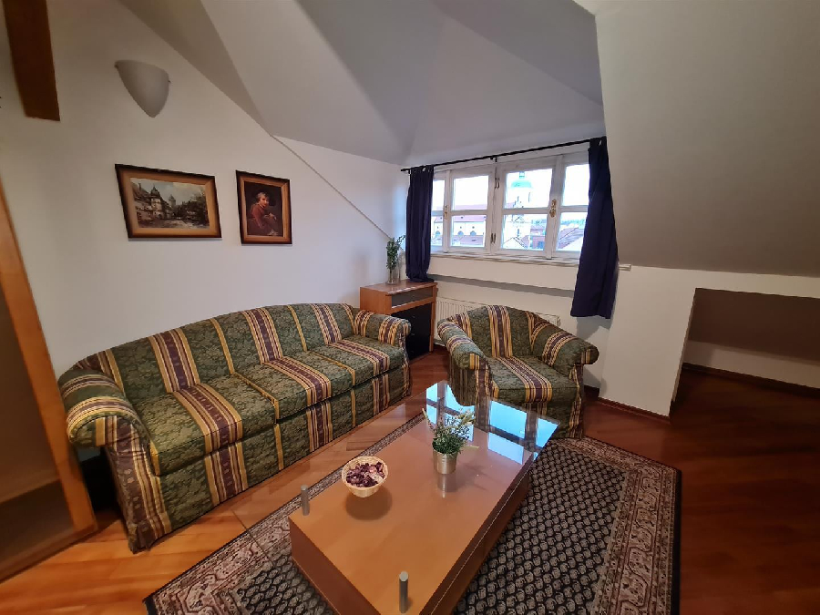 Attic apartment for sale 1 + kk, 45.5 m2 with a view in the historical center of Prague 1