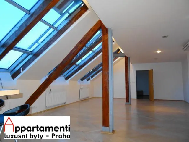 Attic apartment 185 m2 big terrace views of the Castle and Petrin in Malá strana, Prague 1