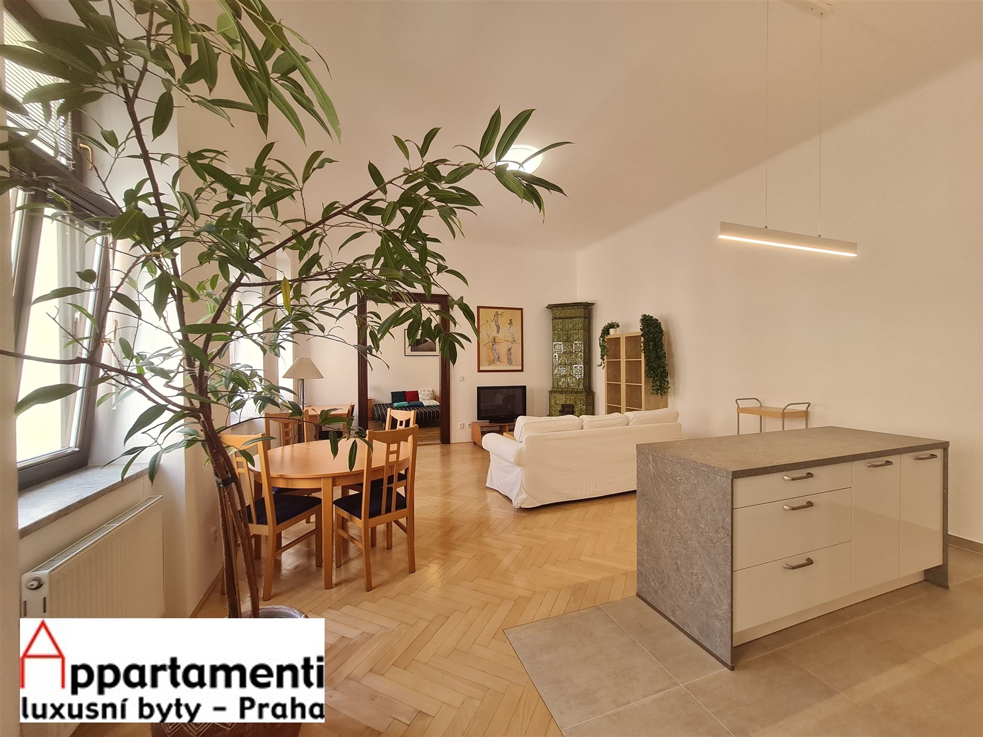 pronájem zařízeného bytu 2+kk, 71m2 v ul. Štěpánská, Praha 1